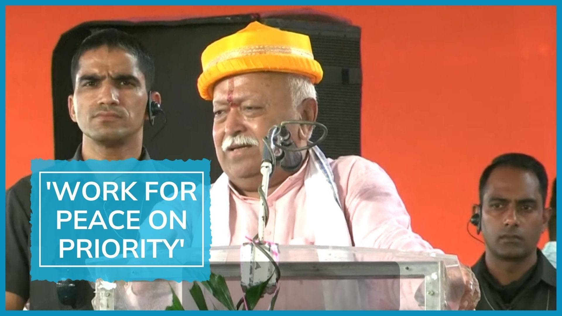 Watch | Violence does not benefit anybody, says RSS chief Mohan Bhagwat