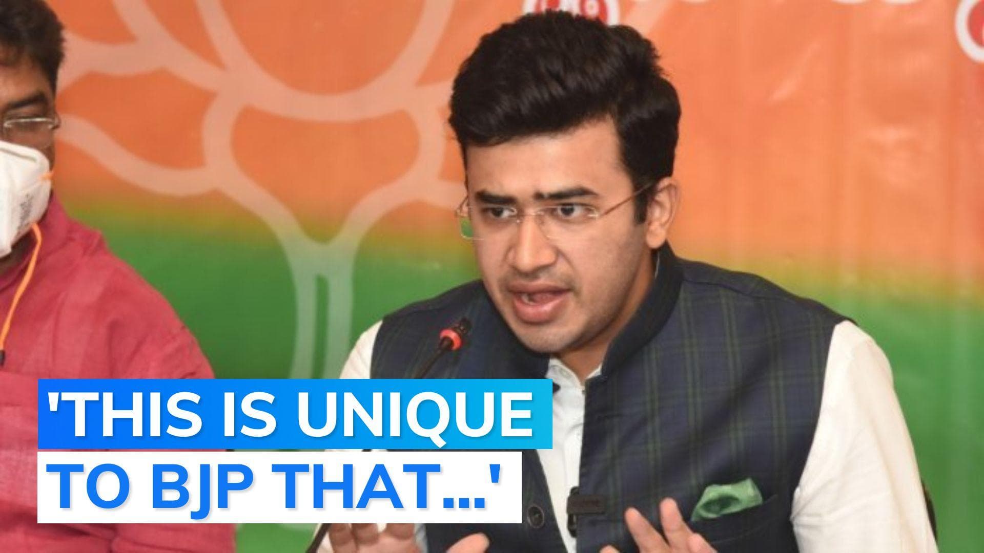 Karnataka election: no Muslim candidates in BJP's list of 189? watch Tejasvi Surya's reply