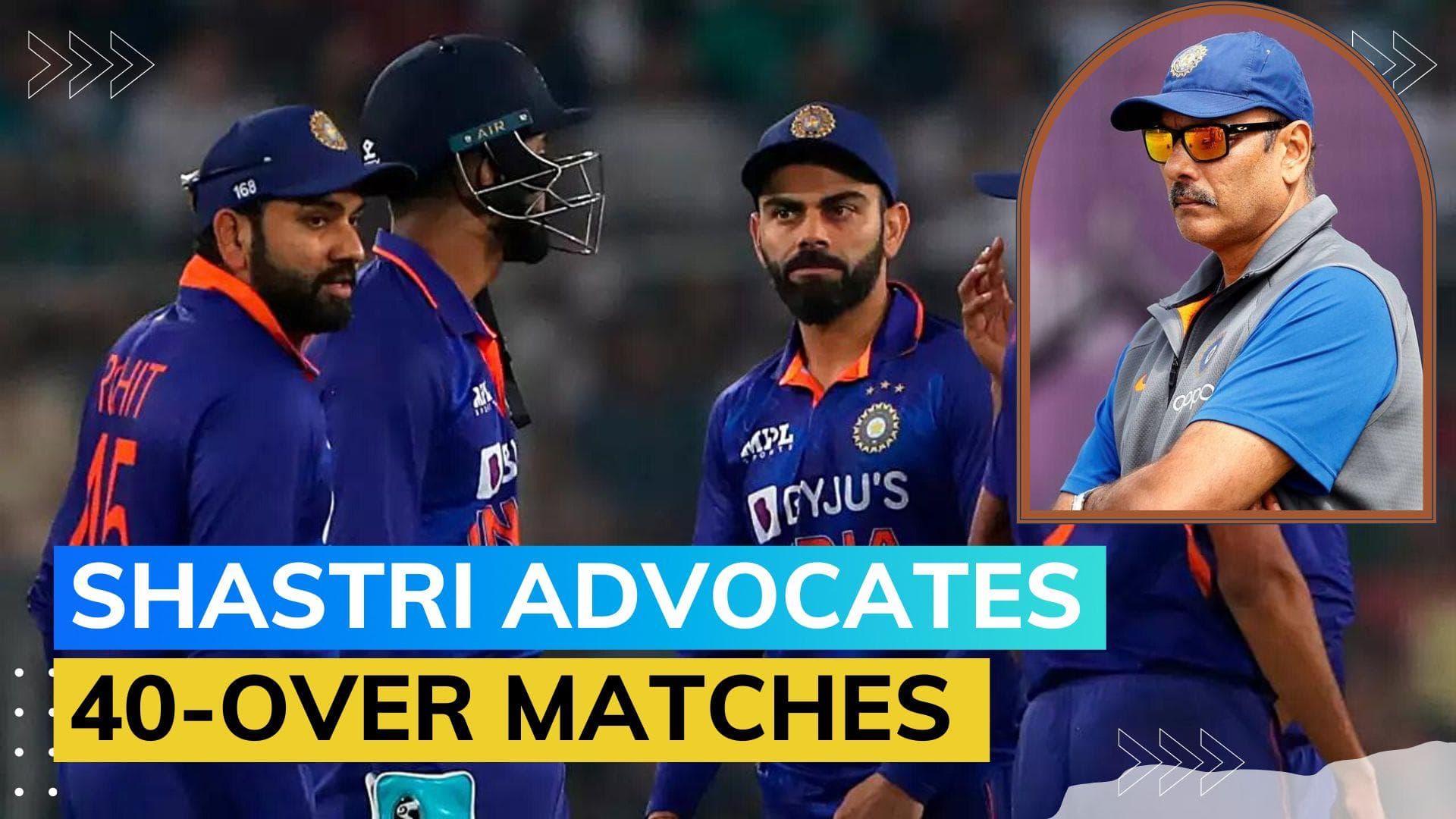 Reduce ODI World Cup to 40-overs-a-side contest: Ravi Shastri