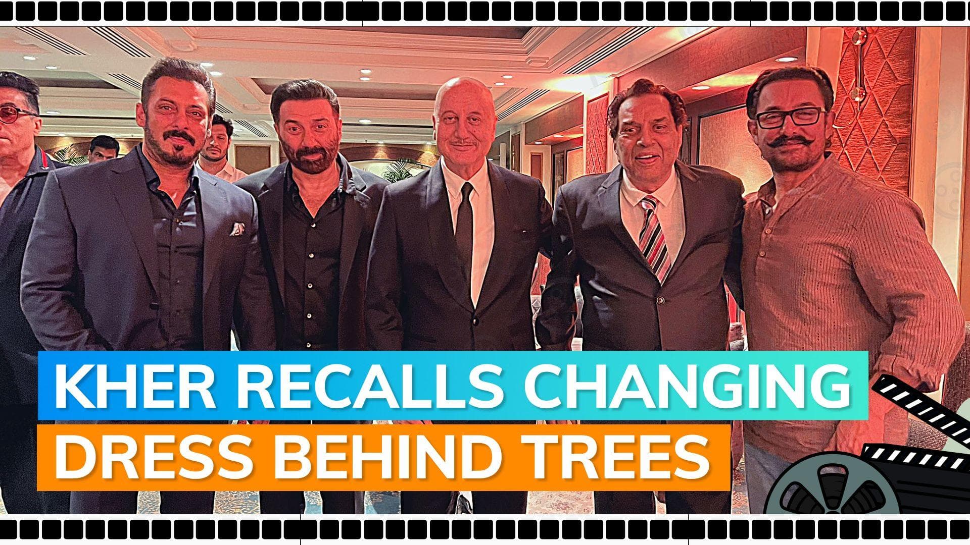 Anupam Kher shares pic with Aamir Khan, Salman Khan, Dharmendra and Sunny Deol: ‘Class of 90s’