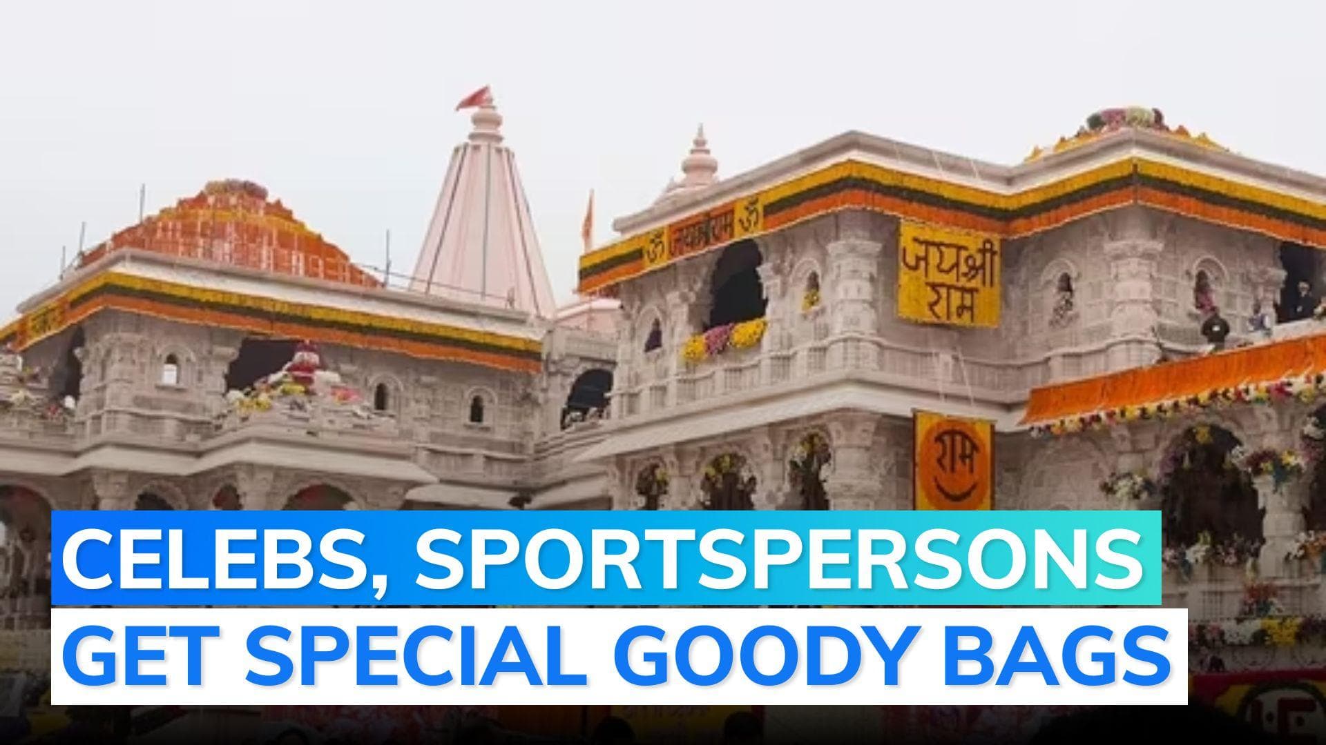 Inside gift bag given to guests invited for Ram temple consecration