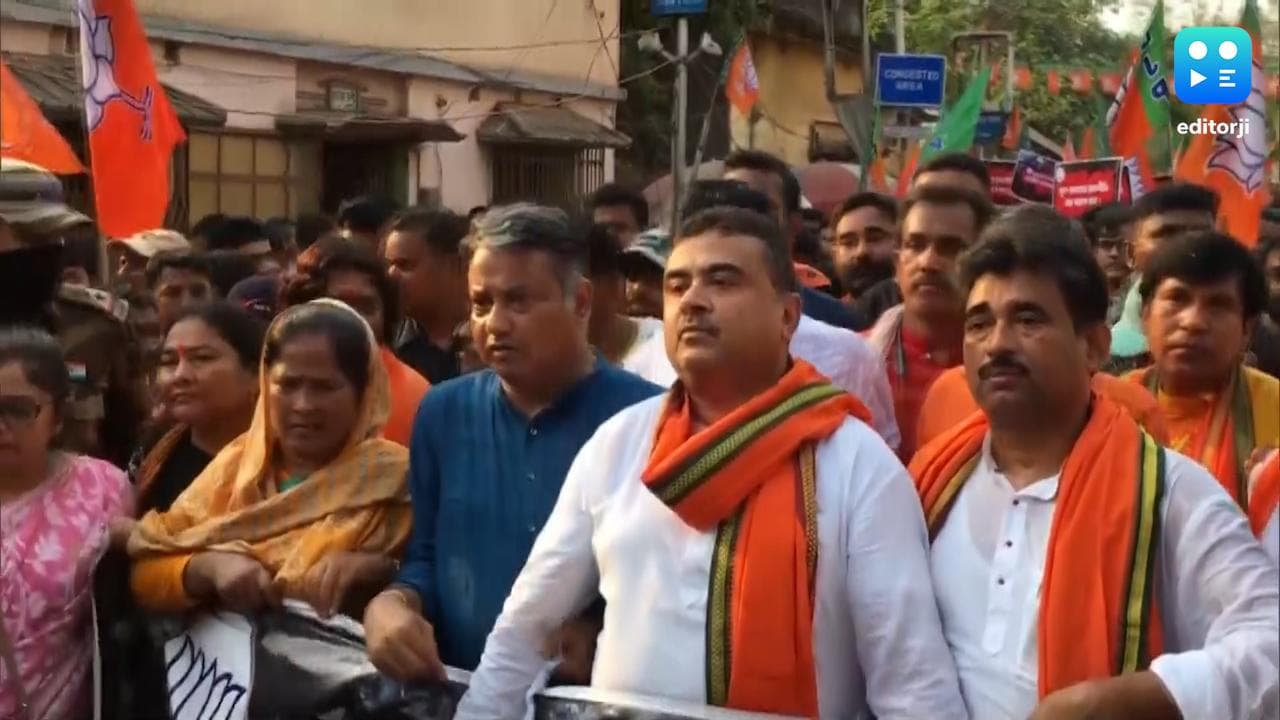 Suvendu Adhikari: পায়ে পড়ল পুলিশের ব্যারিকেড, আহত বিজেপি নেতা শুভেন্দু অধিকারী