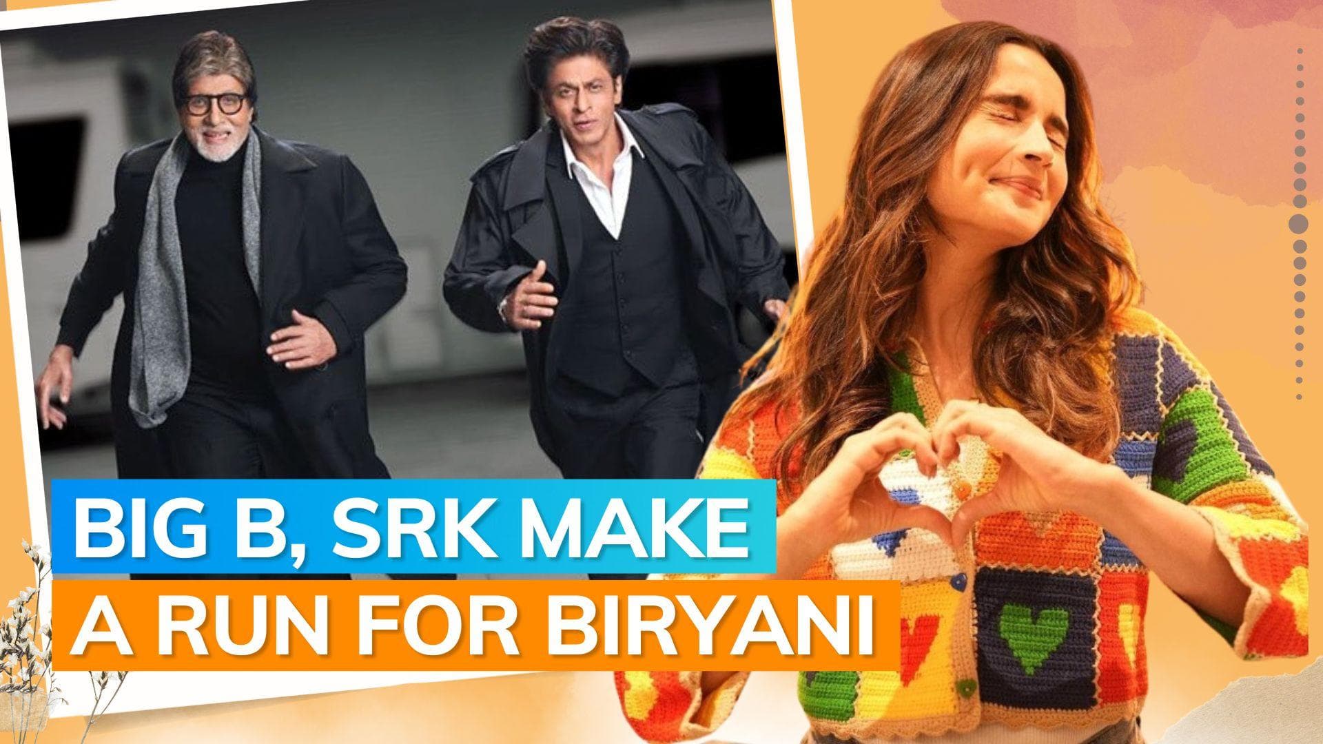 Shah Rukh Khan, Amitabh Bachchan reunite for an ad; Alia Bhatt gets special mention | Watch