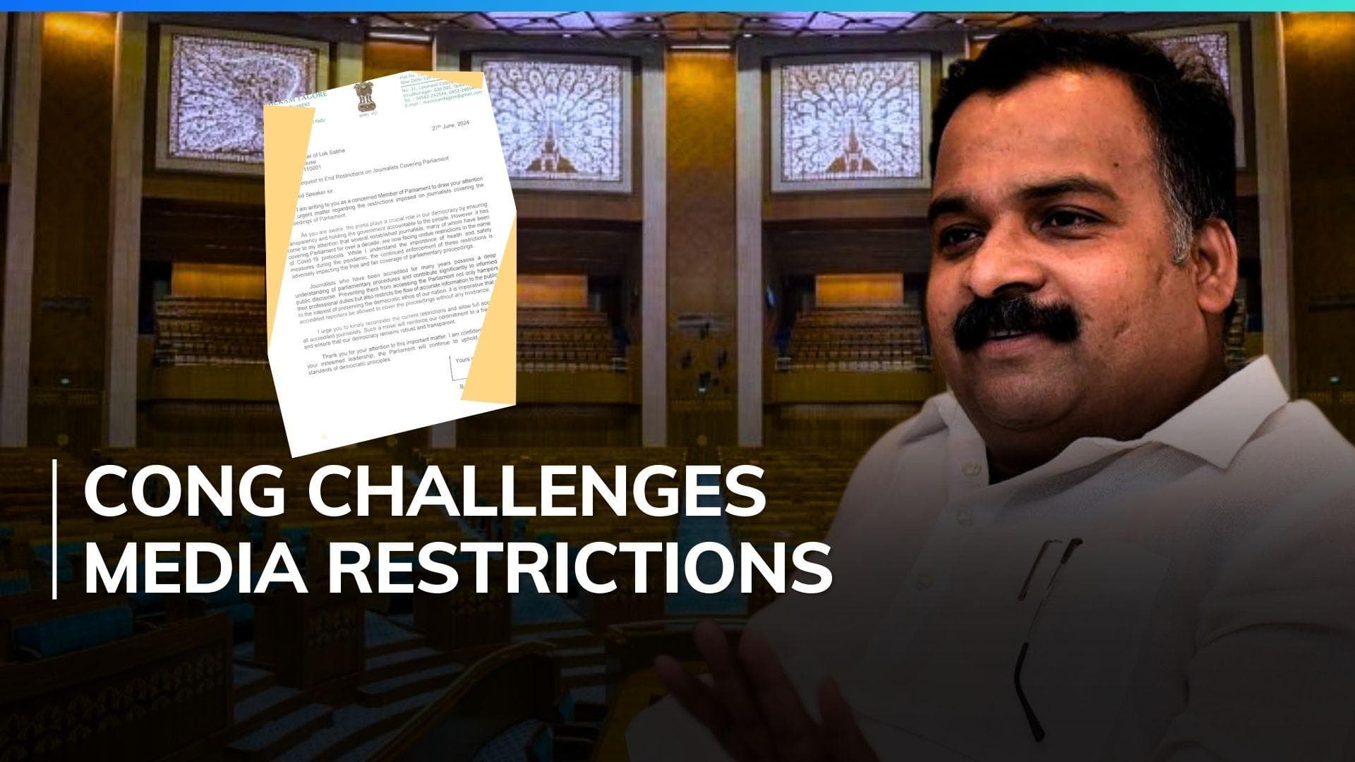 Lift Covid-19 curbs on journalists covering Parliament: Cong MP to Om Birla