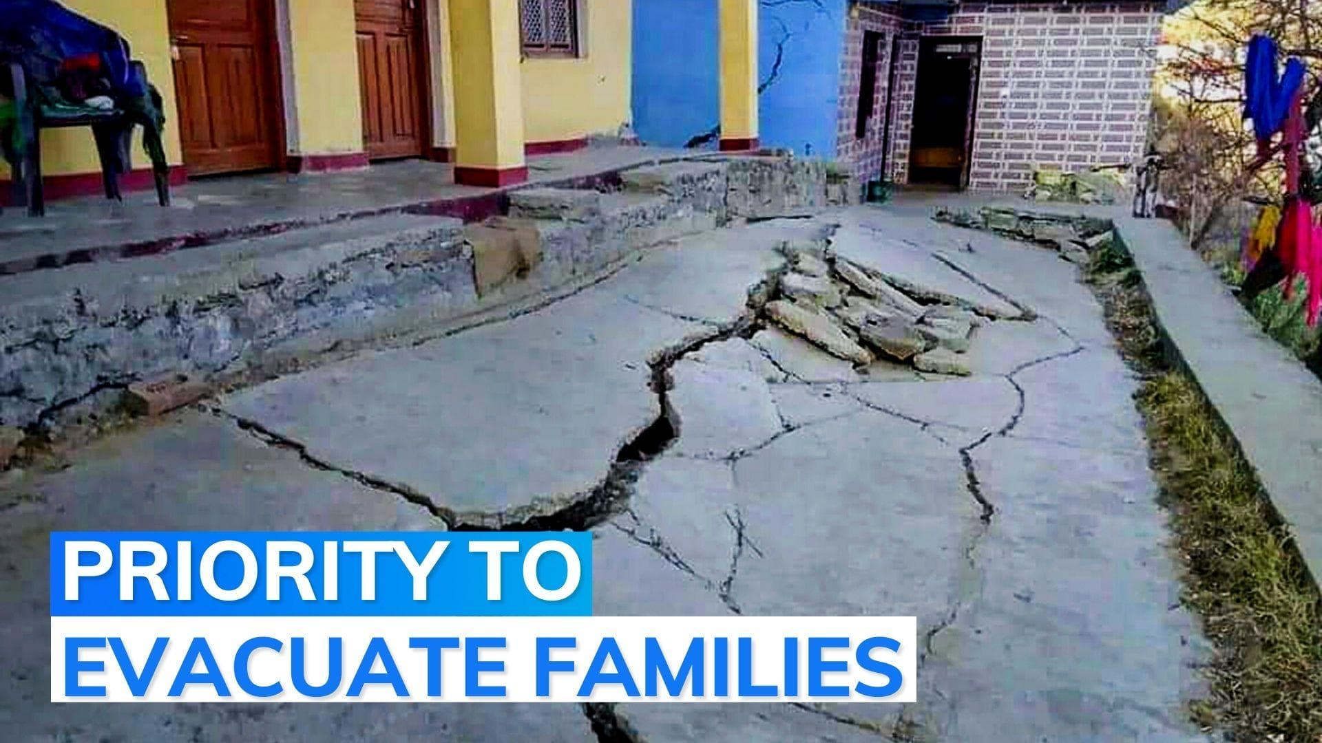 Joshimath officially declared 'Landslide Subsidence Zone'; 90 more families to be evacuated