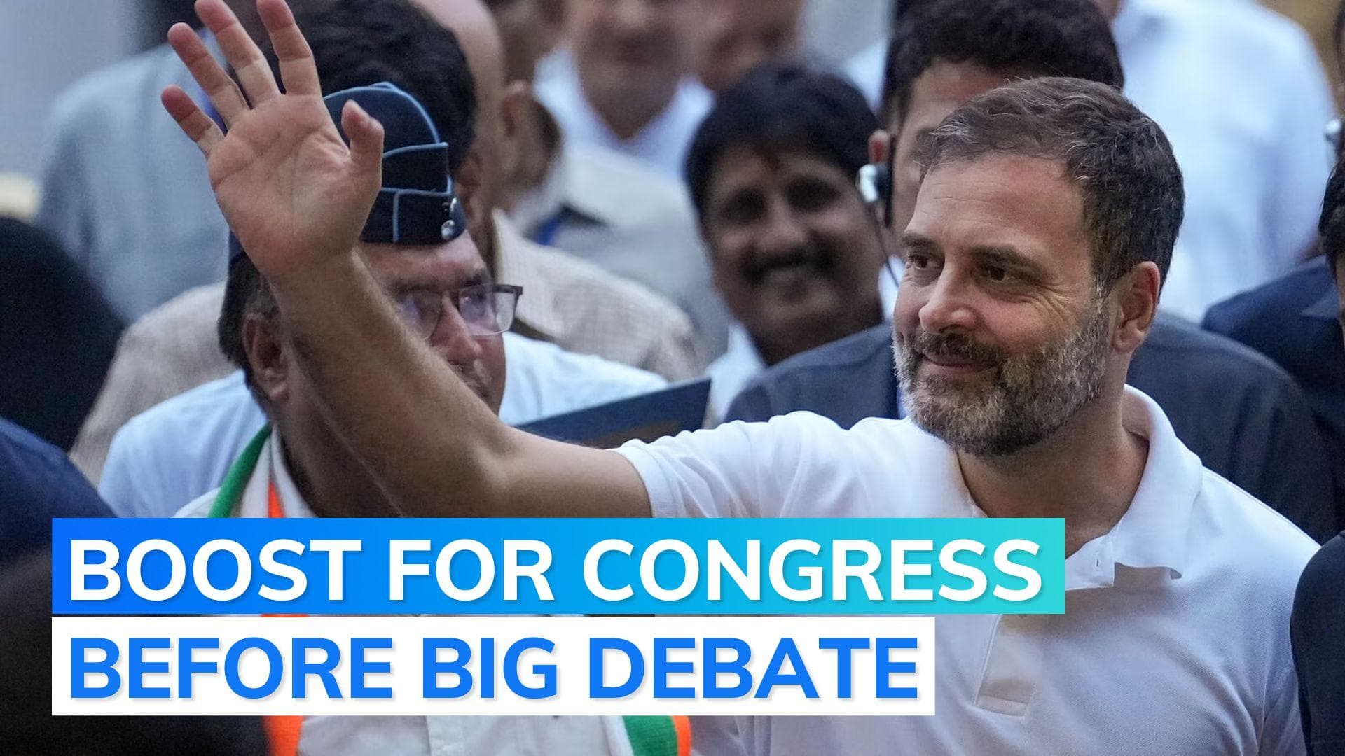 Rahul Gandhi back in Parliament, can take part in no-confidence motion