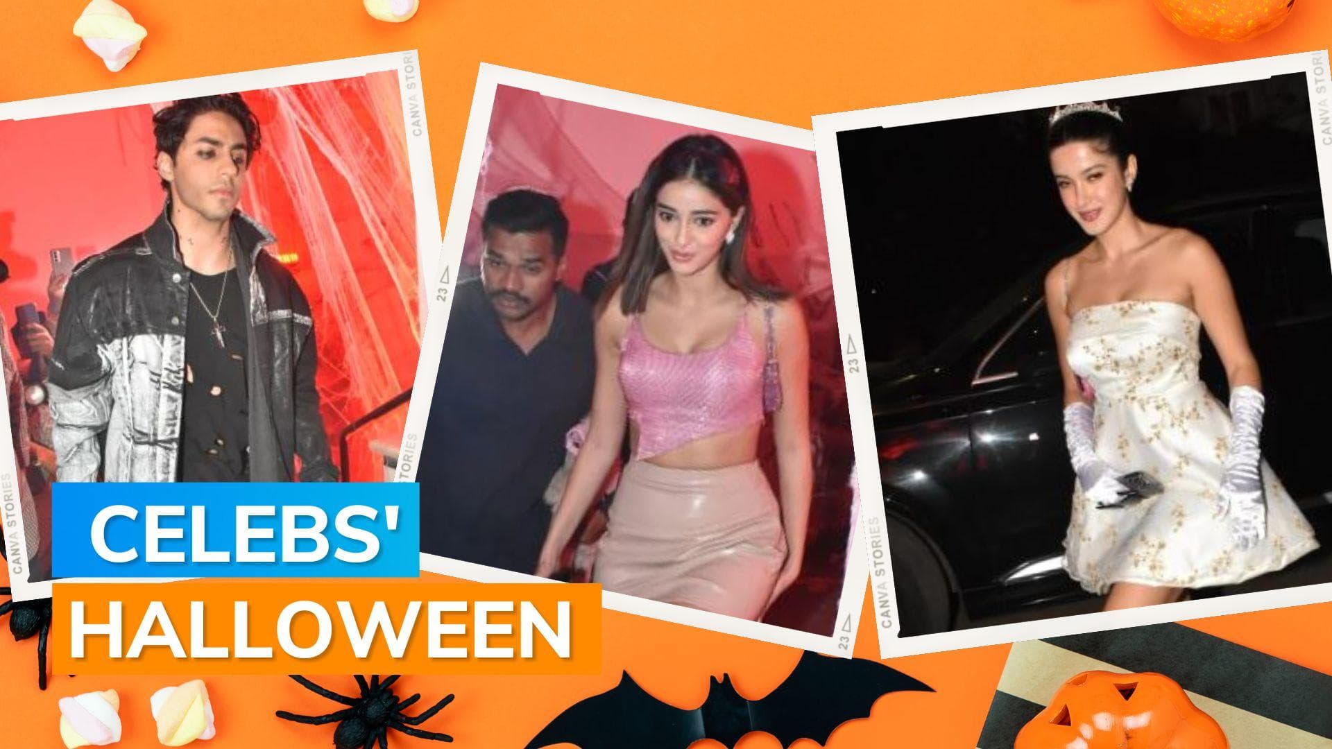 Aryan Khan, Ananya Panday, Janhvi Kapoor look stunning as they attend Halloween bash in Mumbai