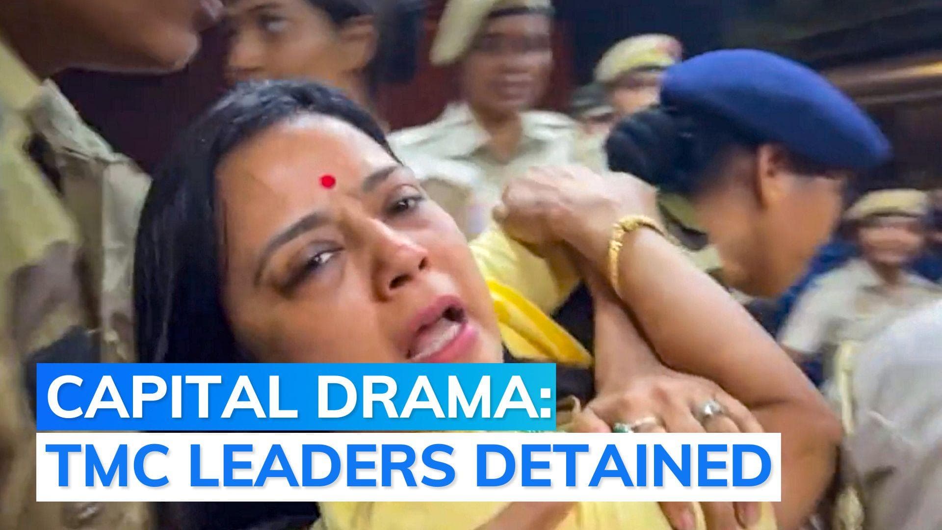 Mahua Moitra, Abhishek Banerjee 'manhandled and dragged' by Delhi Police: TMC