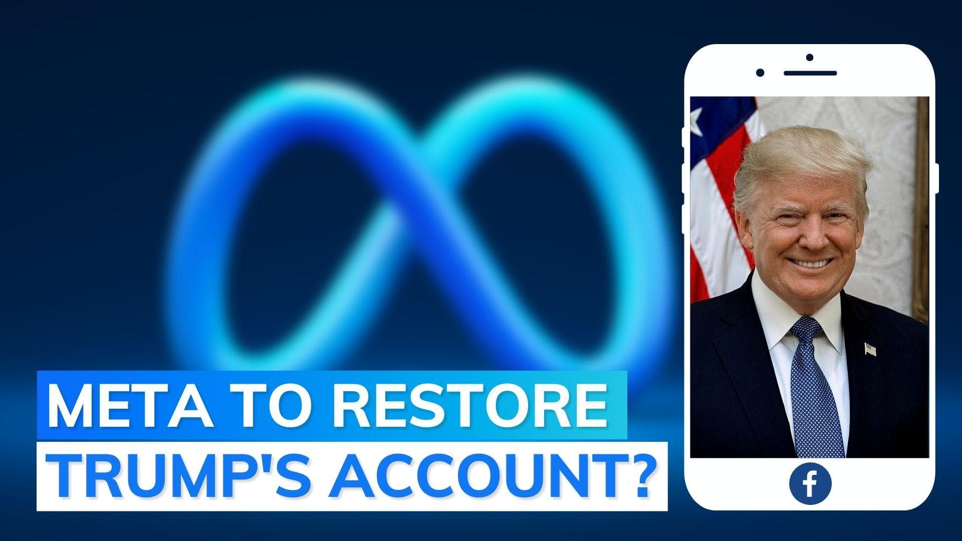 Trump urges Meta to restore his Facebook account: Reports