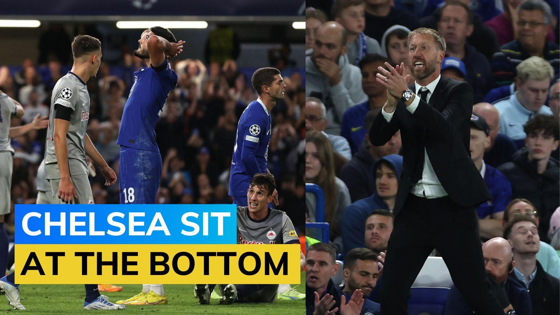 Chelsea's Champions League knockout hopes dented as Graham Potter's reign begins with a draw vs Salzburg