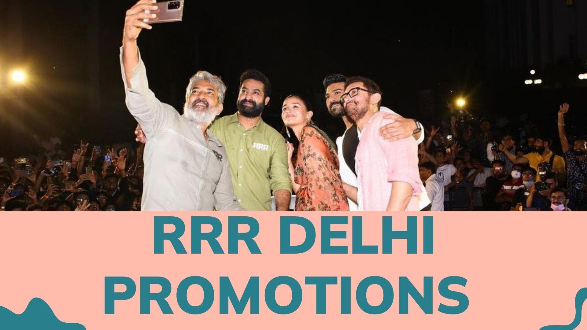 'RRR' promotions: Aamir Khan joins Alia Bhatt, Ram Charan and Jr NTR in Delhi