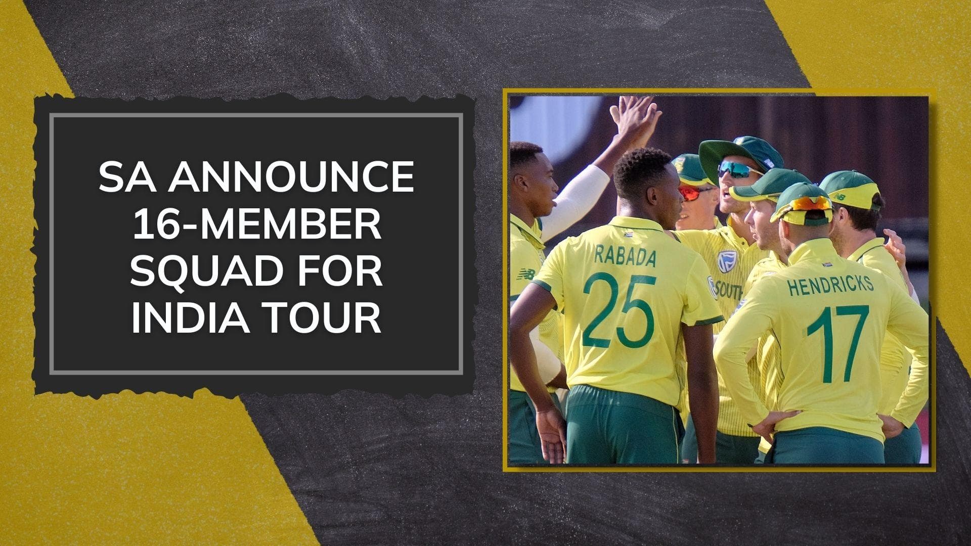 Anrich Nortje, Tristan Stubbs named for South Africa's tour of India 