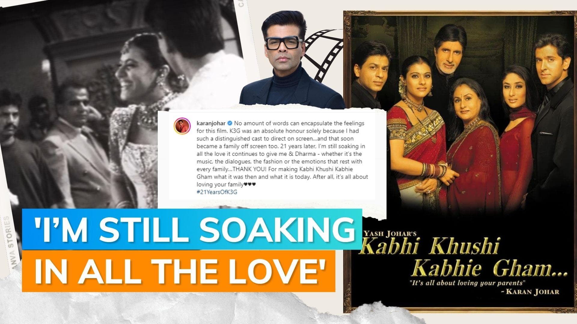 21 years of ‘Kabhi Khushi Kabhie Gham’: Karan Johar celebrates with a special BTS video 