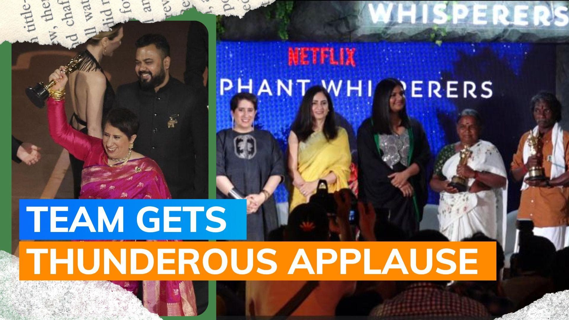 ‘The Elephant Whisperers' team interacts with media; Kartiki Gonsalves says ‘hope win paves way..’