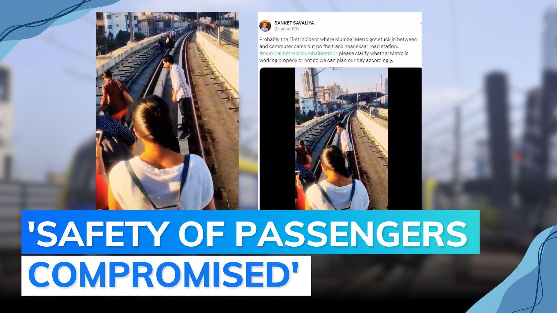 Passengers forced to walk on Mumbai Metro tracks after glitch | Watch