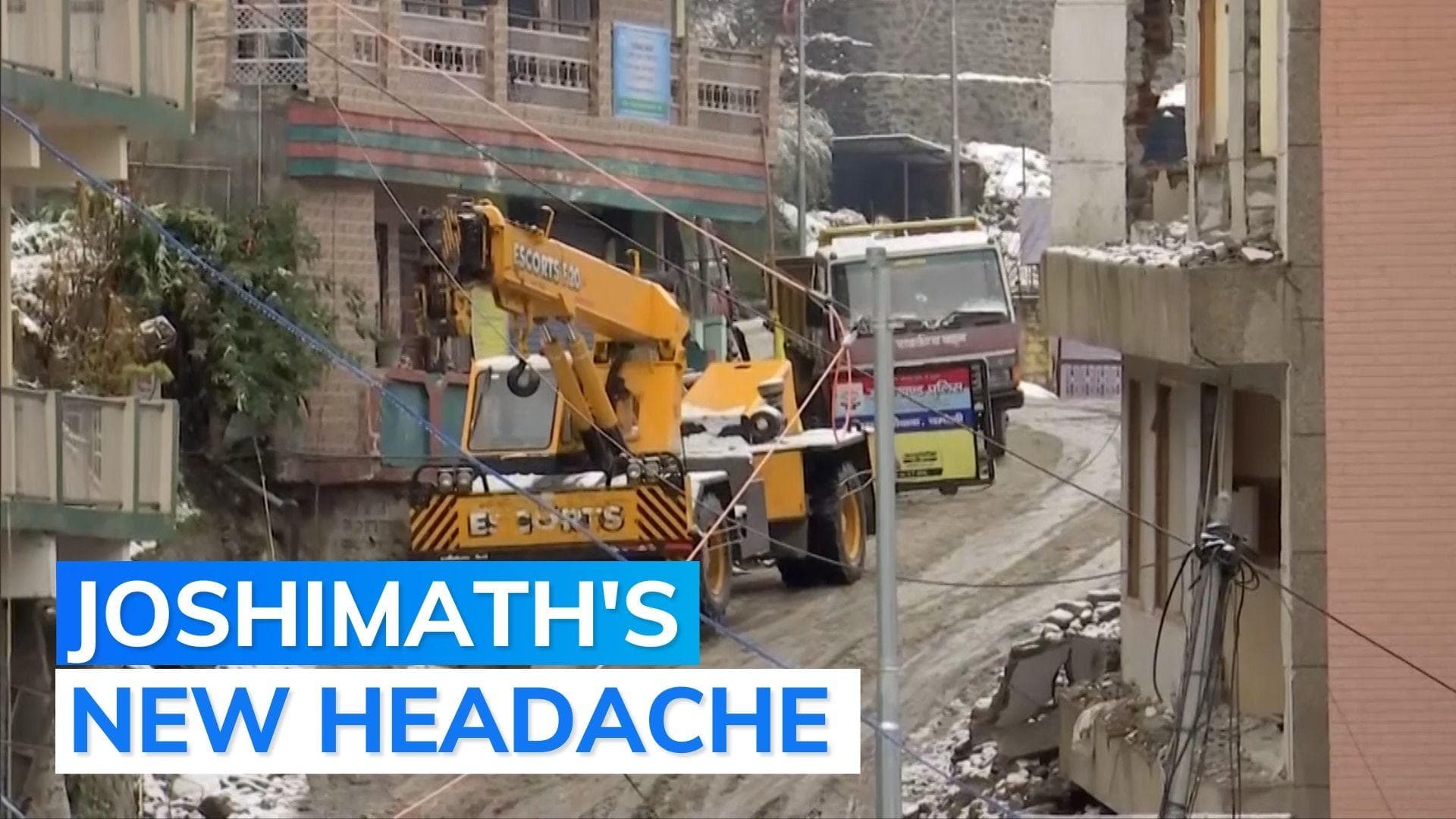 Joshimath 'sinking': demolition paused as heavy snowfall, rain pose hurdles for labourers
