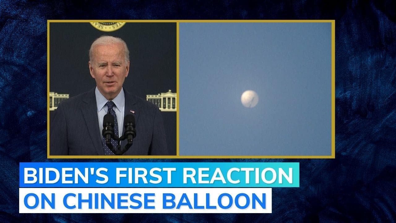 'Nothing suggests they were related to...': Joe Biden on 3 unidentified objects shot down over US