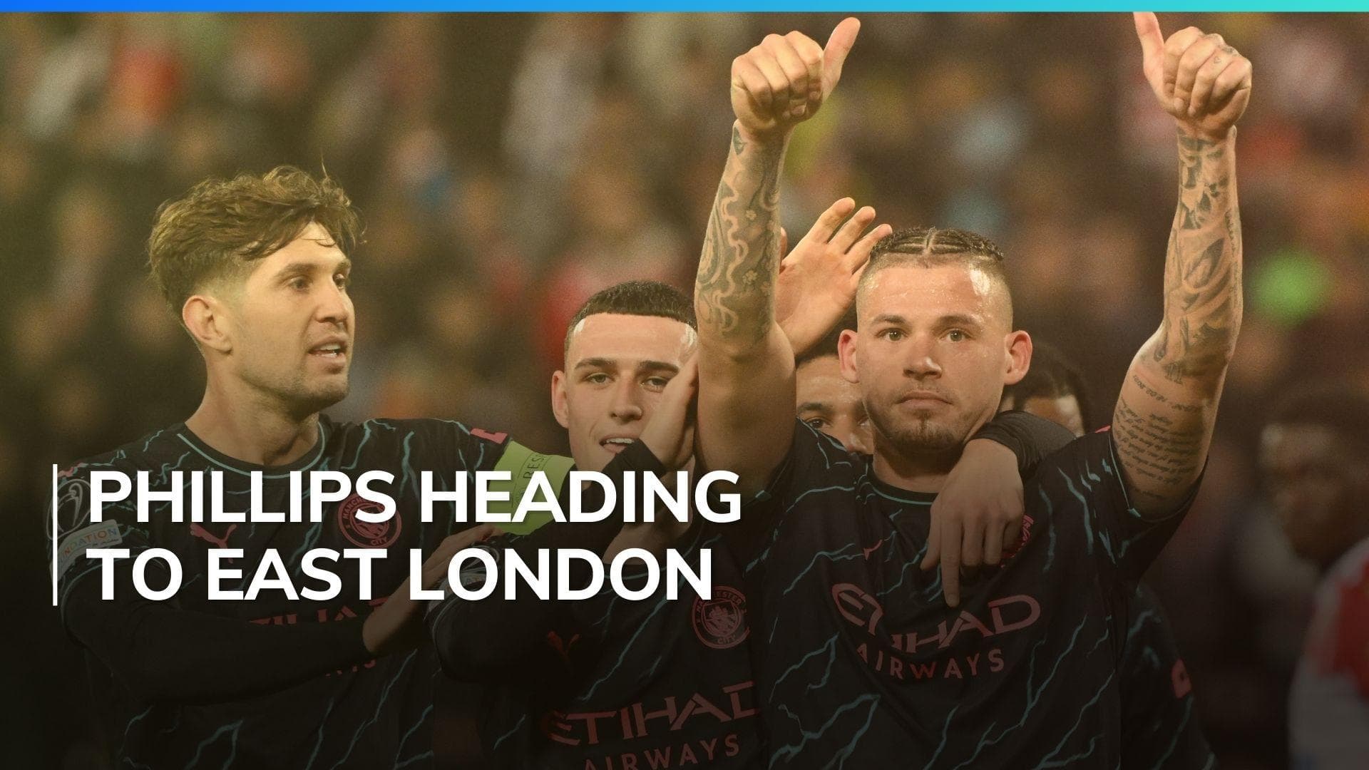 England midfielder Kalvin Phillips completes loan move from Man City to West Ham