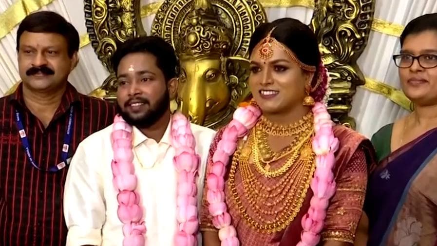 Family by their side, Kerala transgender couple marry on Valentine's Day