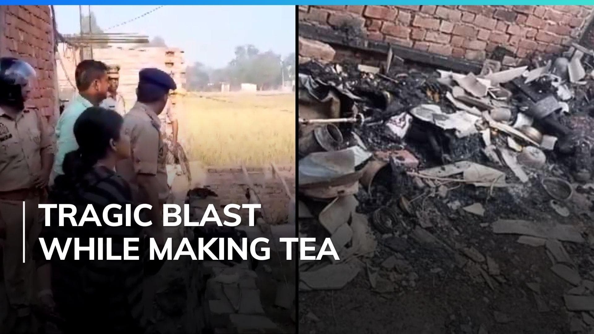 LPG cylinder blast kills woman, her 3 kids in UP