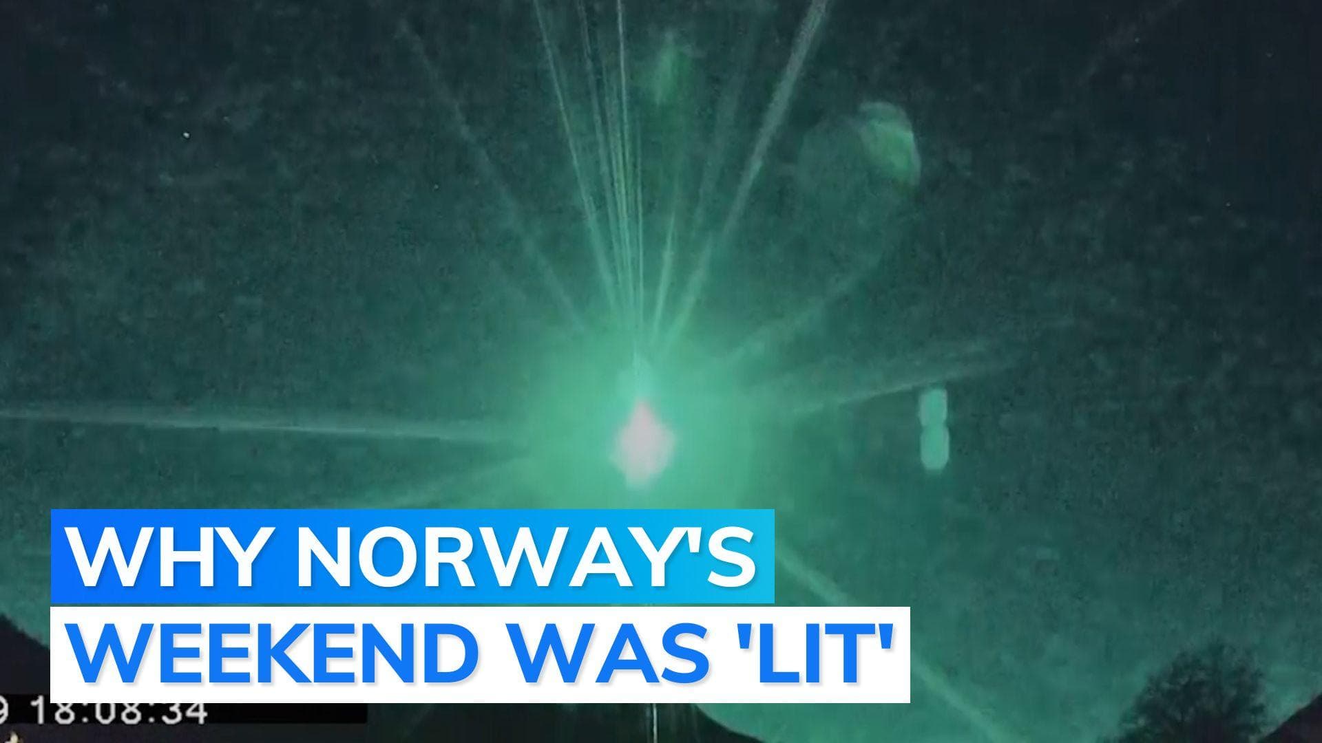 Watch: meteor shower lights up Norwegian sky