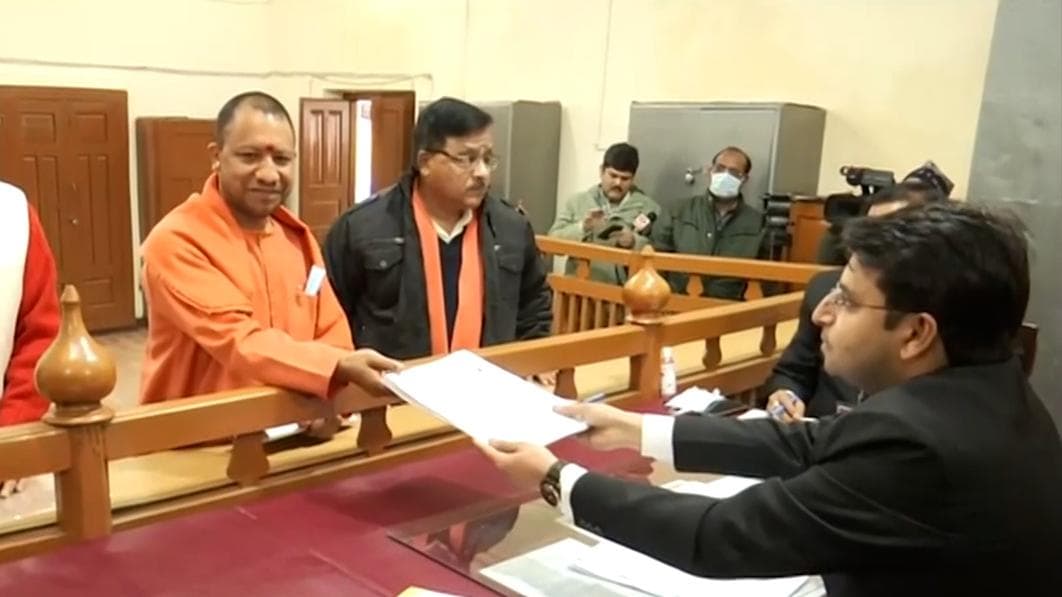 UP Election 2022: Yogi files nomination from Gorakhpur amid big BJP show of strength