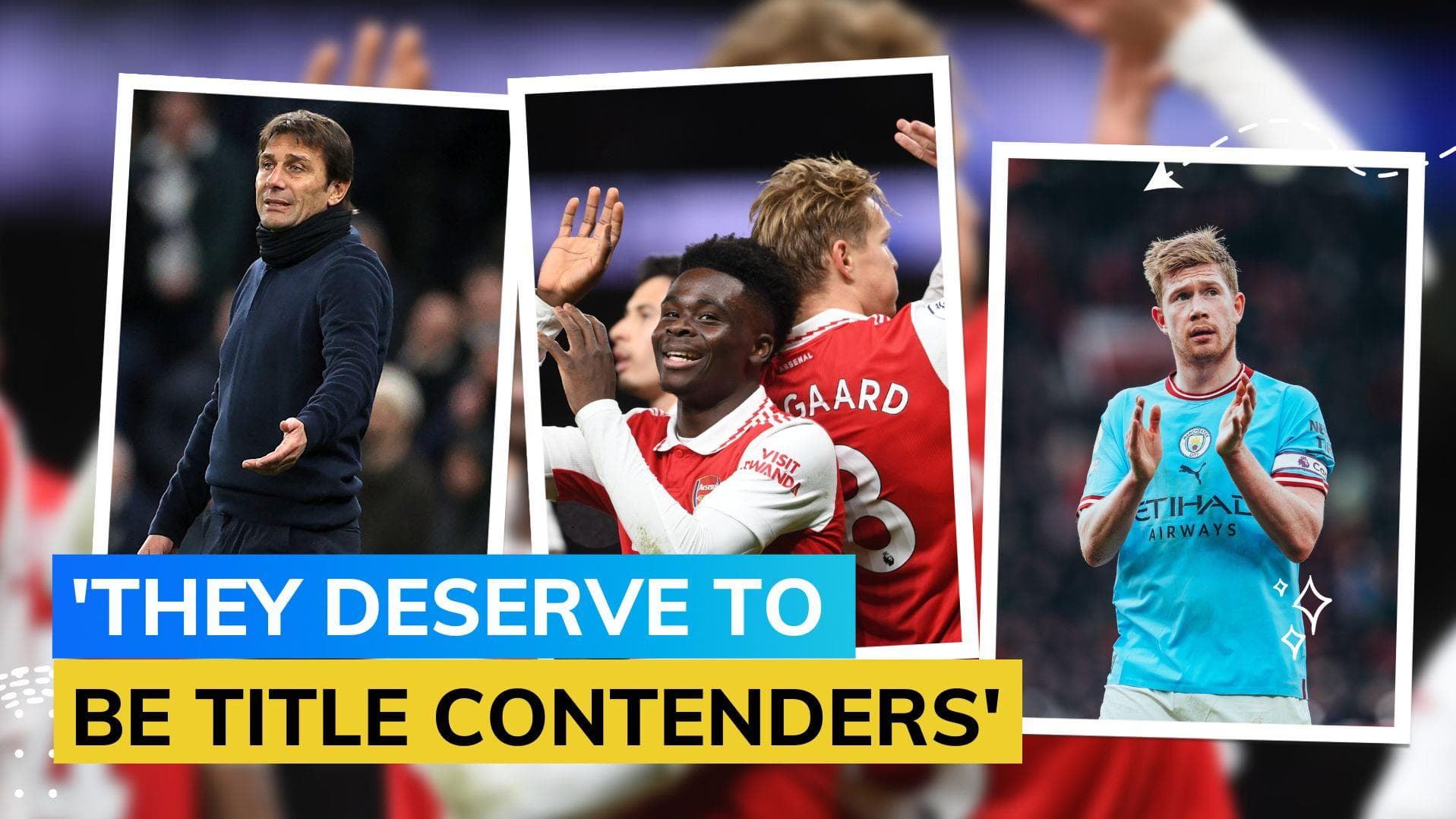 Premier League: 'Only Arsenal and Man City can win title' Antonio Conte speaks about title race