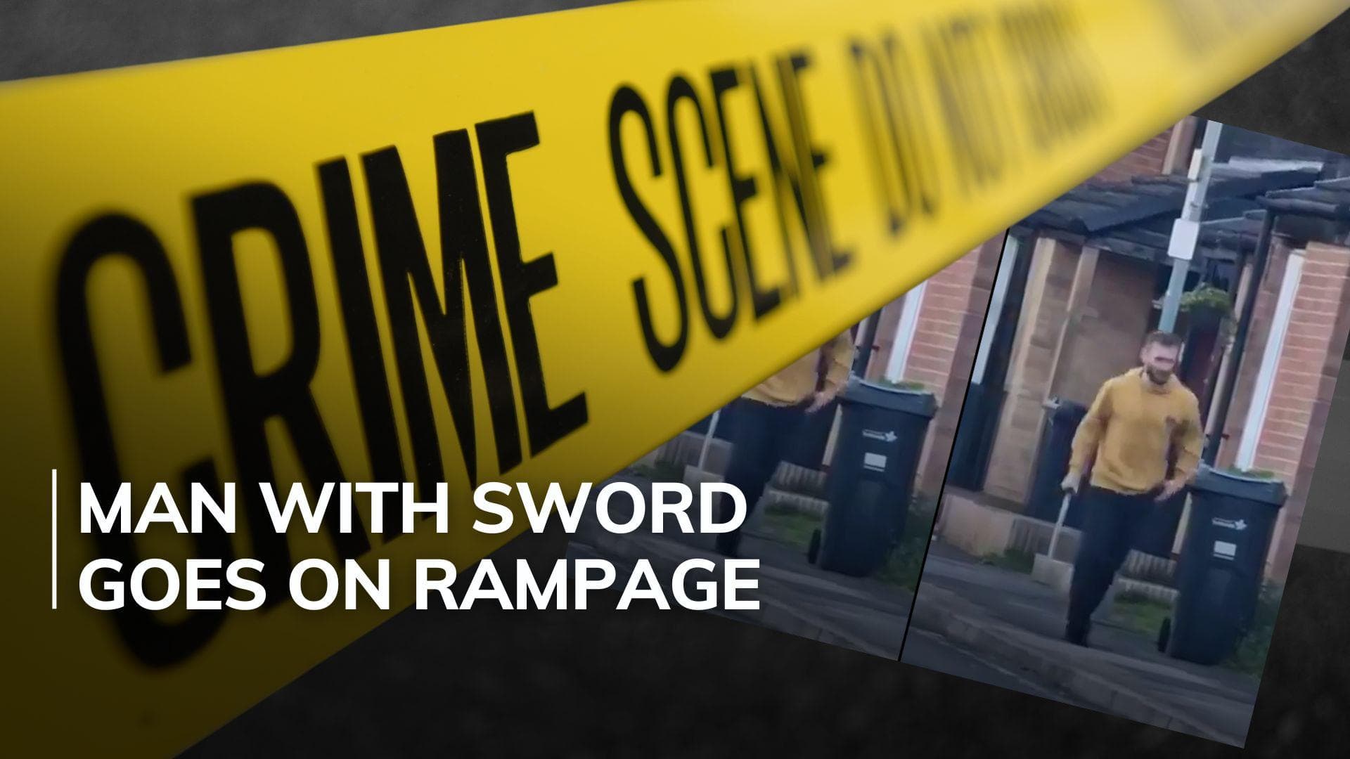 Sword-wielding man held in east London after attacks