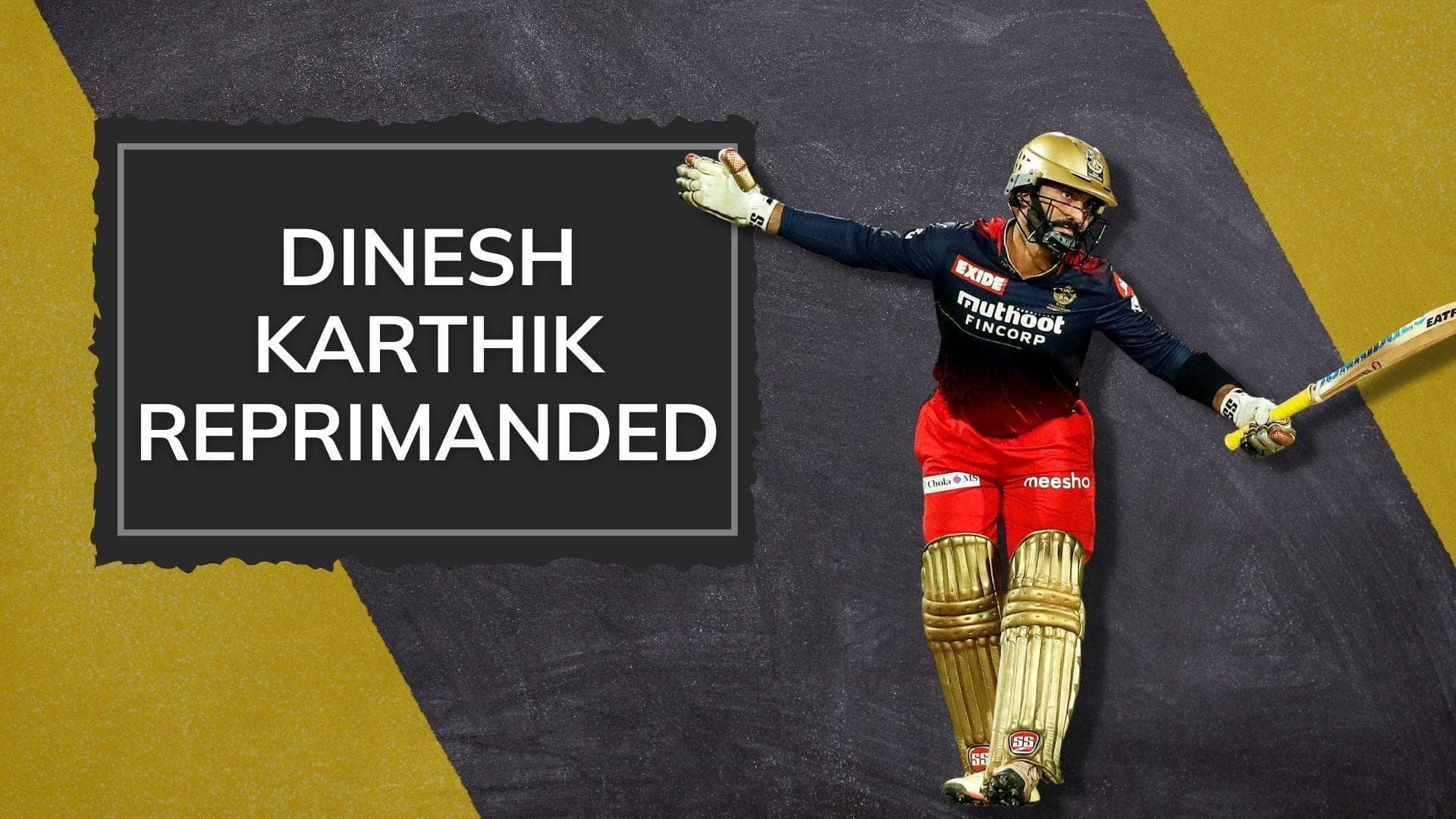 IPL 2022: Dinesh Karthik reprimanded for breaching IPL code of conduct