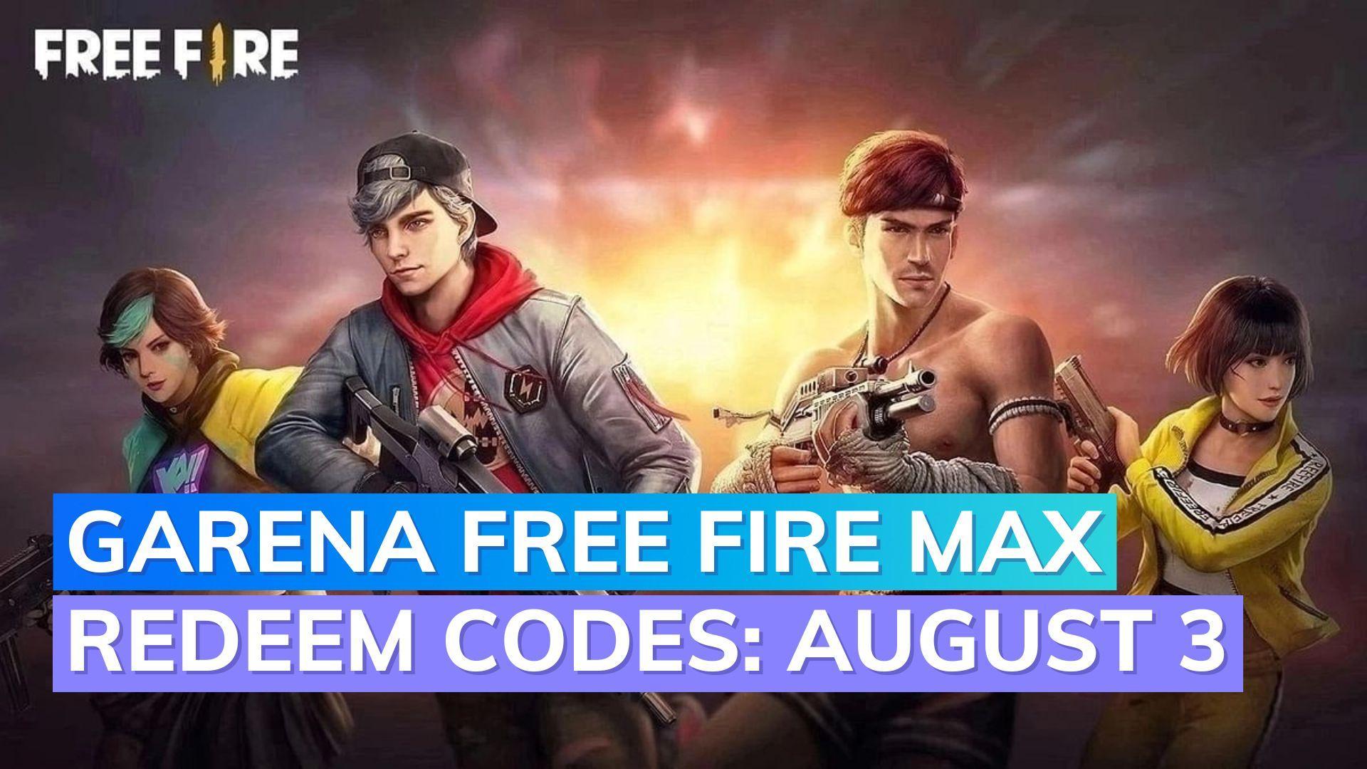 Garena Free Fire Max redeem codes Today 3 August 2023: Get the greatest rewards!