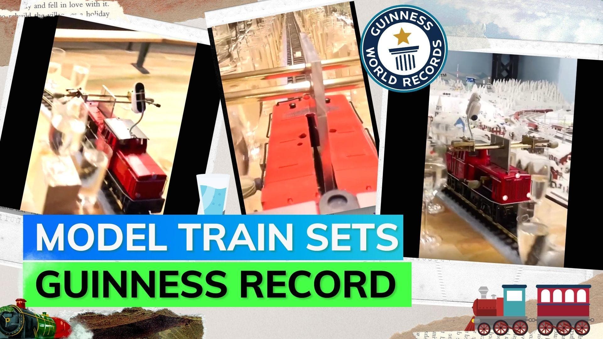 Guinness World Record: Model train plays classical hits on 2840 glasses 