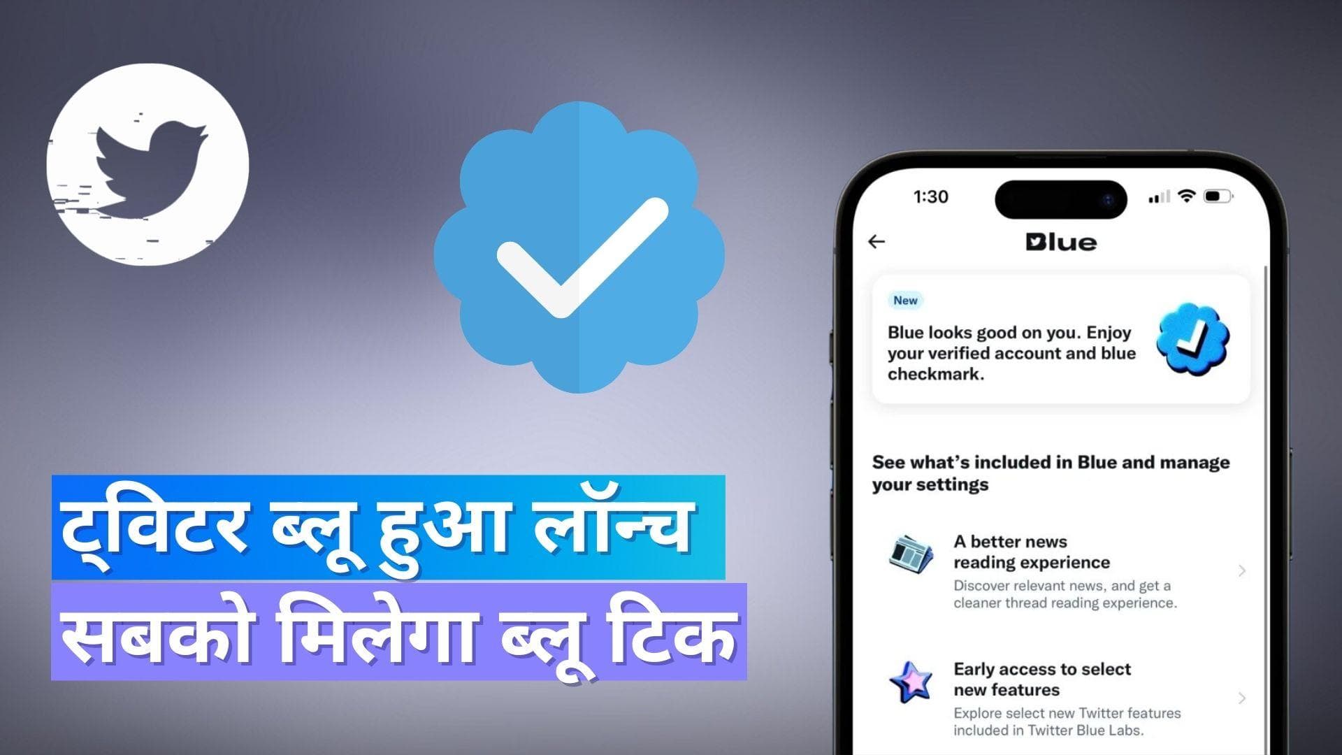Twitter Blue हुआ लॉन्च, अब सबको मिलेगा ब्लू टिक