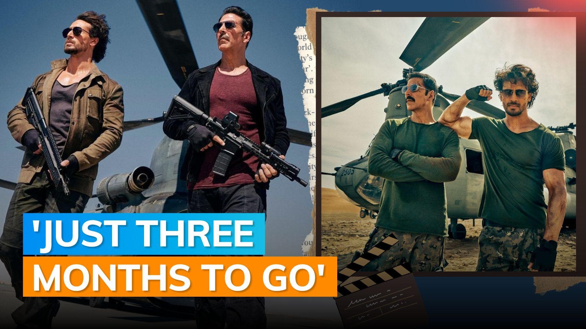 Countdown begins for ‘Bade Miyan Chote Miyan’: Akshay Kumar and Tiger Shroff ooze swag in new poster