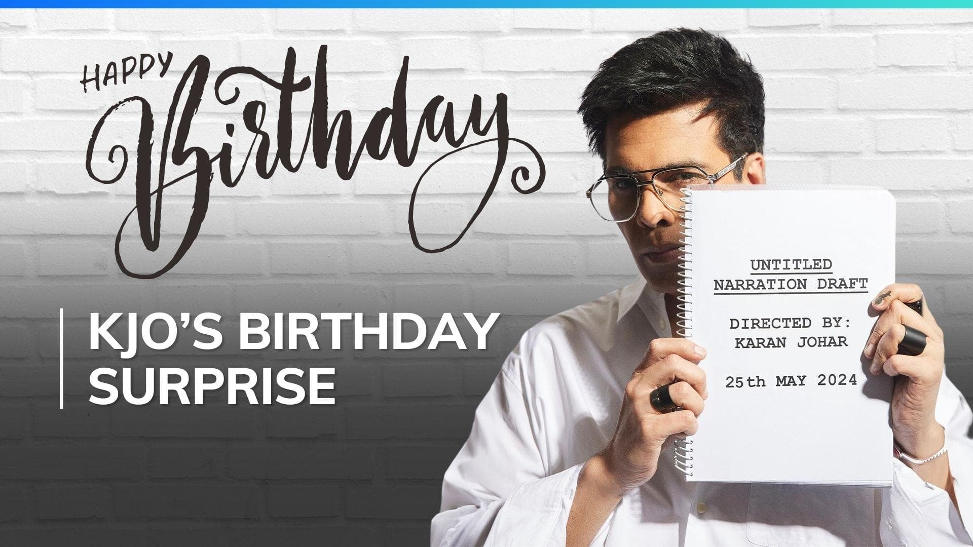 Karan Johar announces will return to director’s seat once again, announces untitled film on birthday 