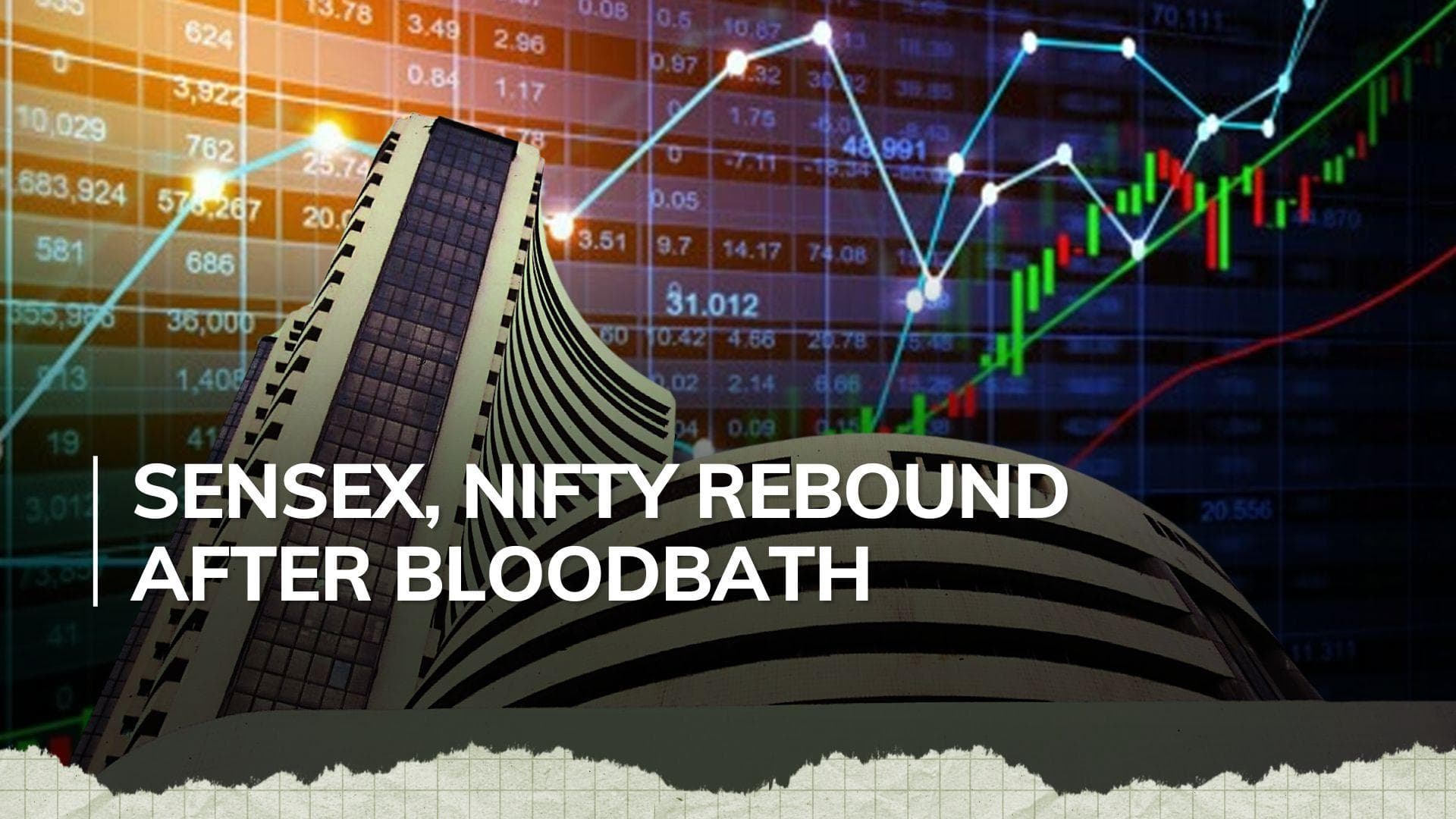 Share markets bounce back sharply after massive drop; Sensex surges over 3%