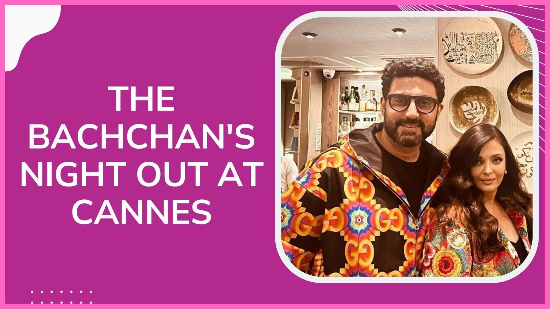 Aishwarya Rai Bachchan and Abhishek Bachchan twin on their dinner date 