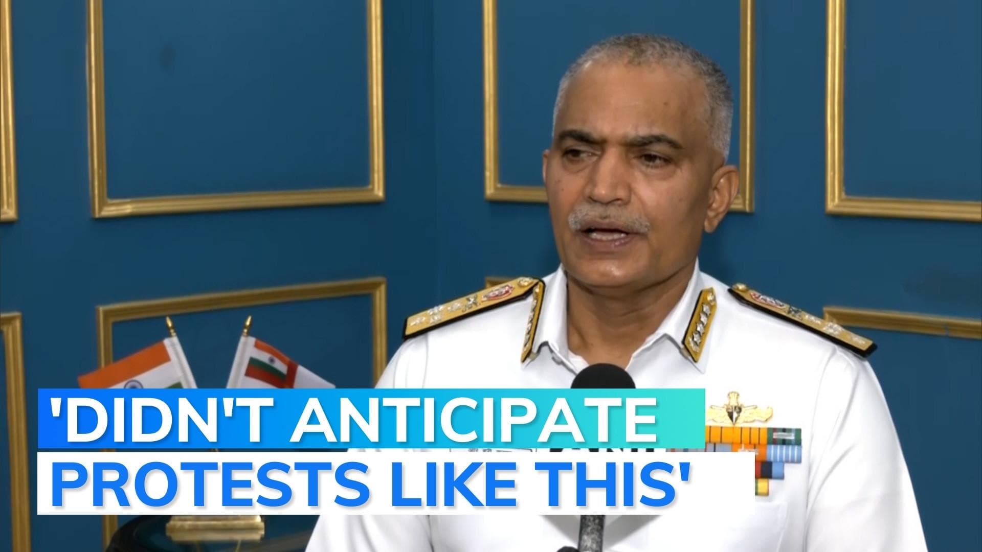 Watch | Navy chief Admiral R Hari Kumar's message for anti-Agnipath protesters