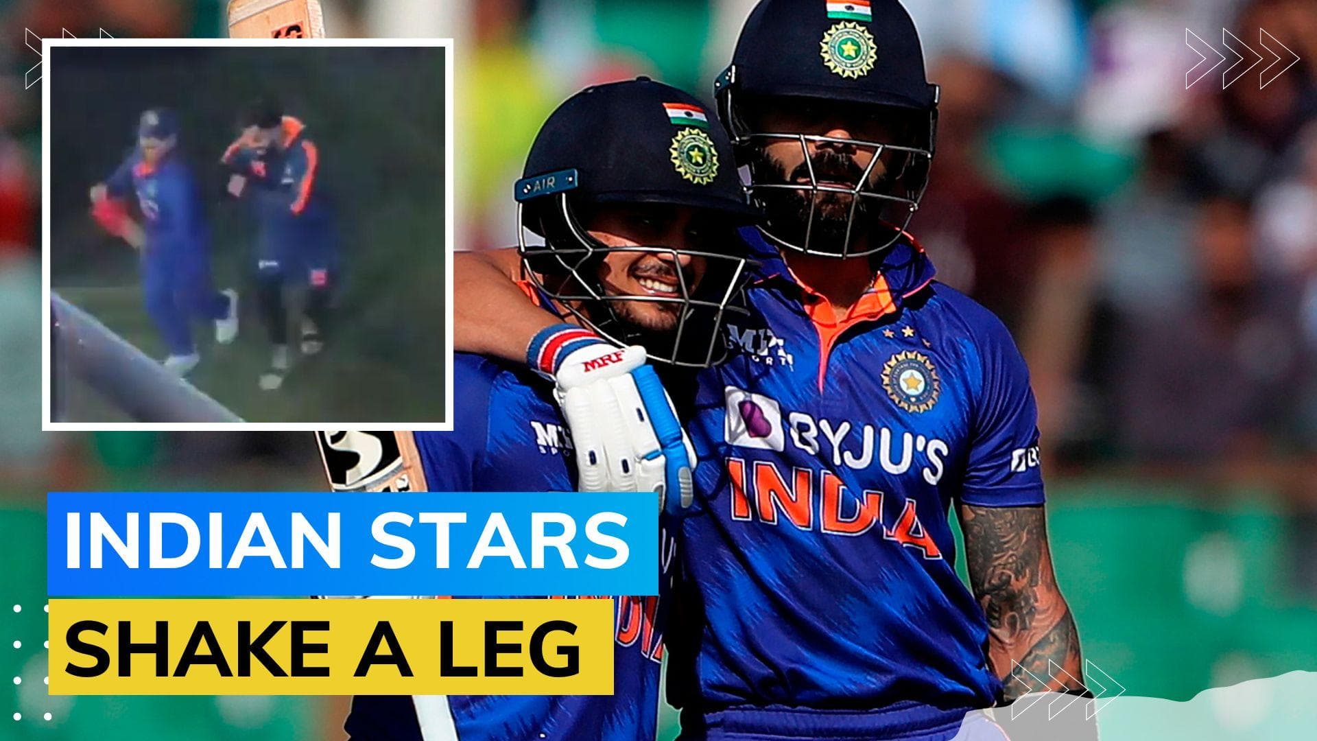 WATCH: Virat Kohli and Ishan Kishan show off their dance moves at Eden Gardens