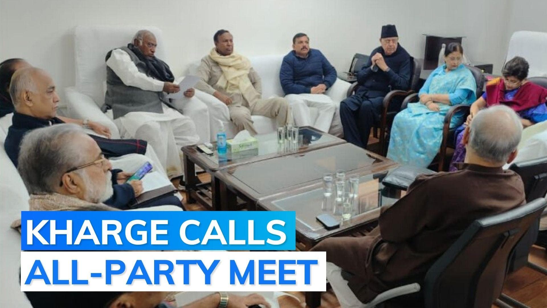 'Like-minded' parties attend all party meet convened by Congress President 