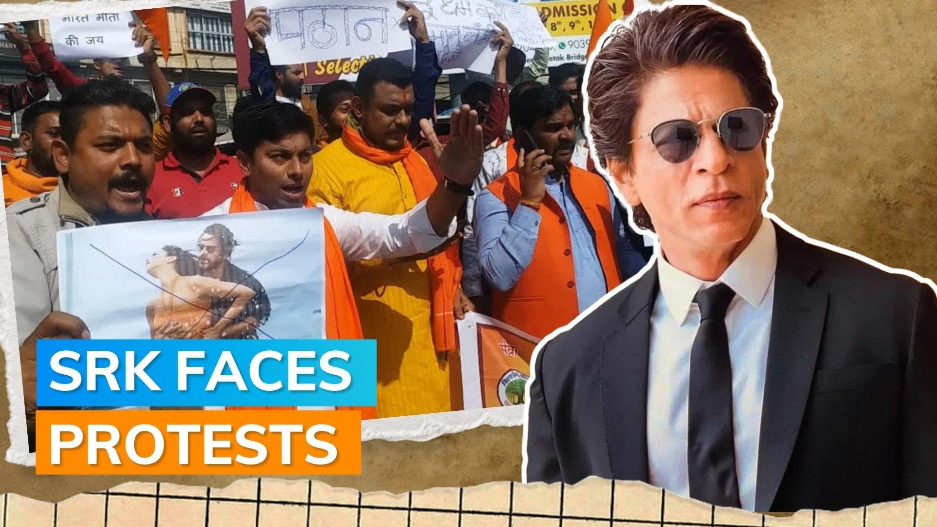 Protest against Shah Rukh Khan's 'Pathaan' near Jabalpur; protesters try to disrupt 'Dunki' shoot