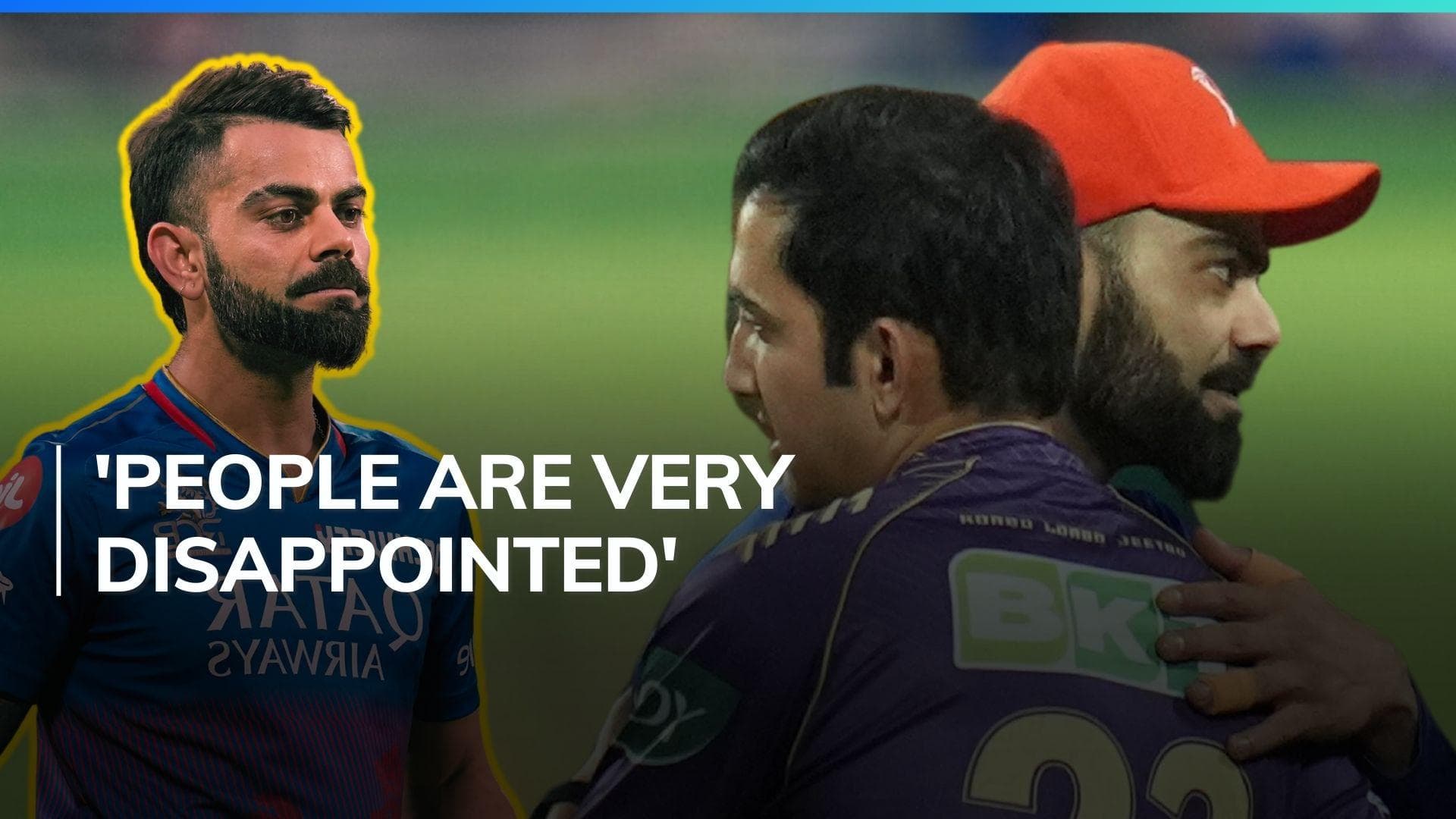 'Your masala is over' - Virat Kohli on his hug with Gautam Gambhir during IPL 2024