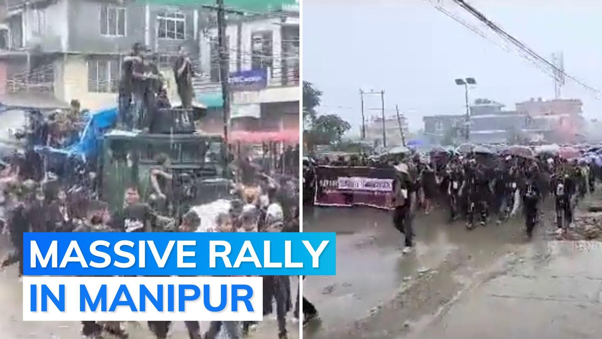 Watch: hundreds hit streets in Manipur to protest against public molestation of women