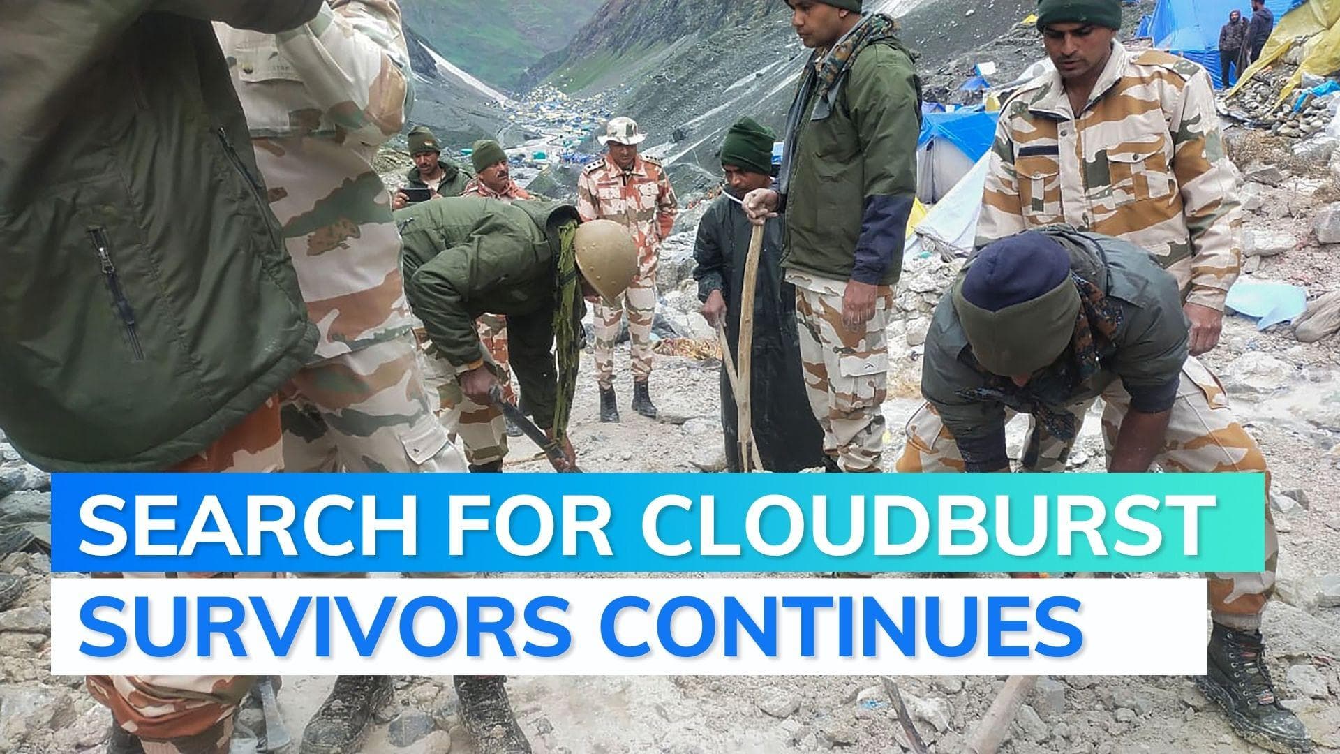Amarnath cloudburst: search for survivors still on, Army deploys high-tech radars