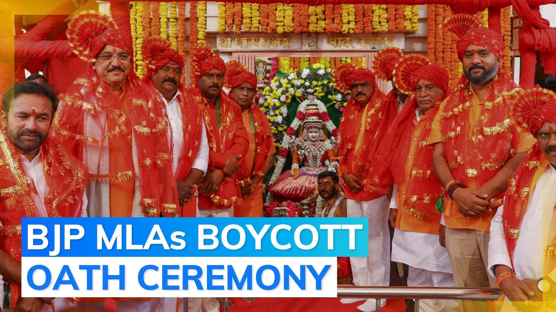 Telangana: BJP MLAs boycott oath-ceremony over Owaisi's appointment as pro-tem speaker