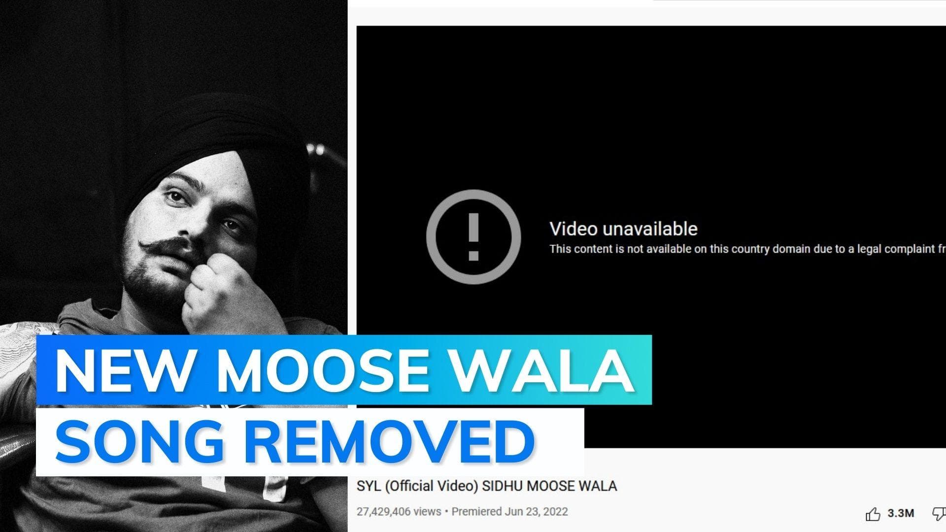 YouTube removes Sidhu Moose Wala's posthumously released new song 'SYL'