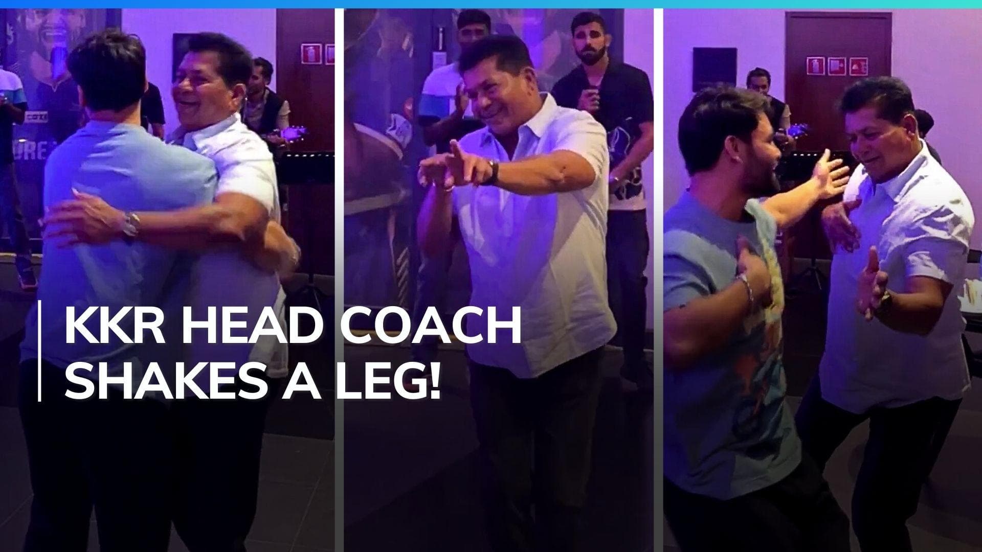 Watch! Rinku Singh dances with KKR head coach Chandrakant Pandit ahead of IPL 2024