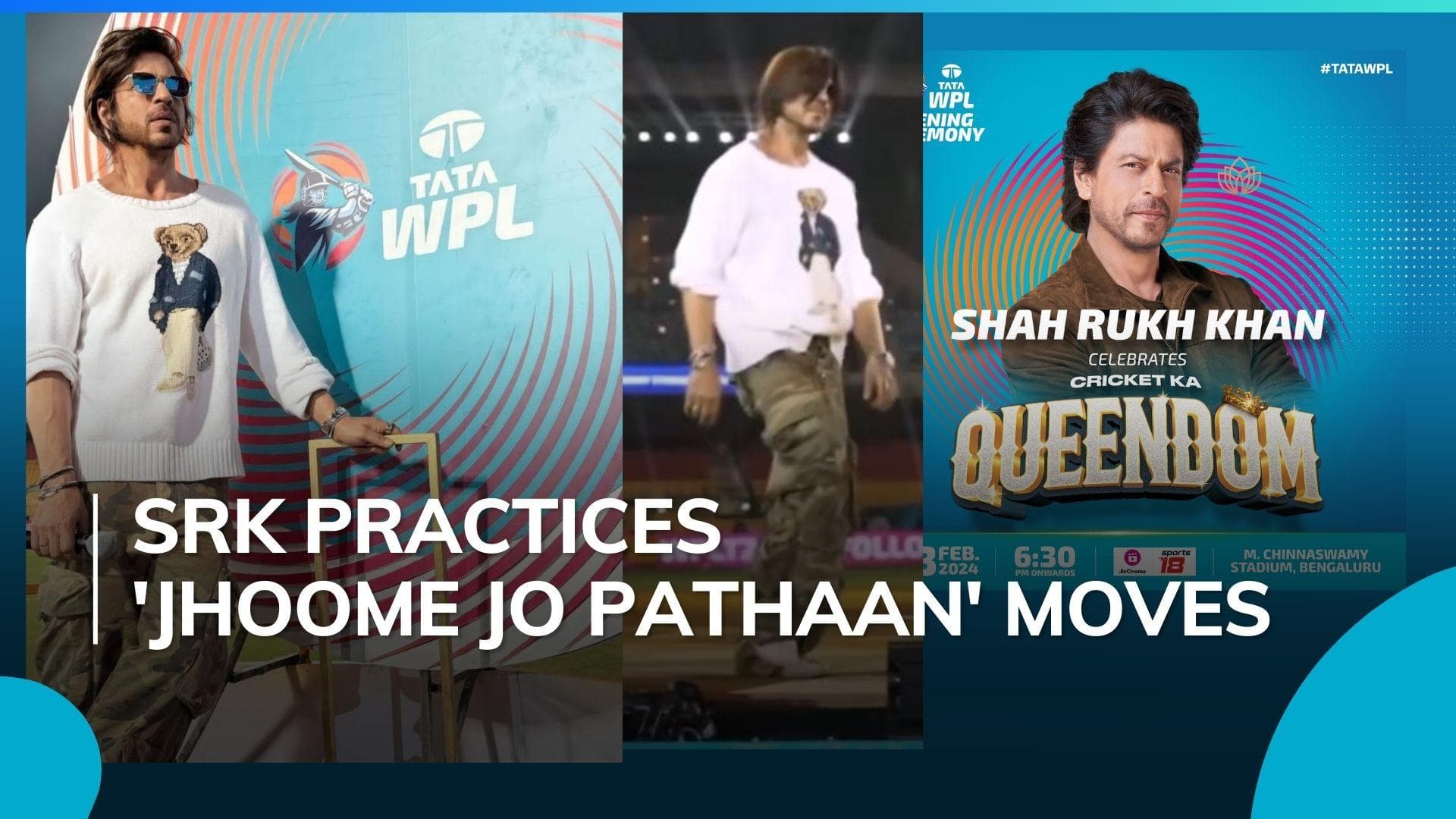 Watch: Shah Rukh Khan's rehearsal video goes viral ahead of WPL opening ceremony 