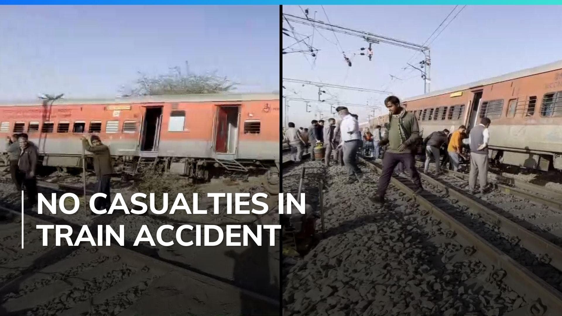 4 coaches and engine of superfast train derails in Rajasthan's Ajmer