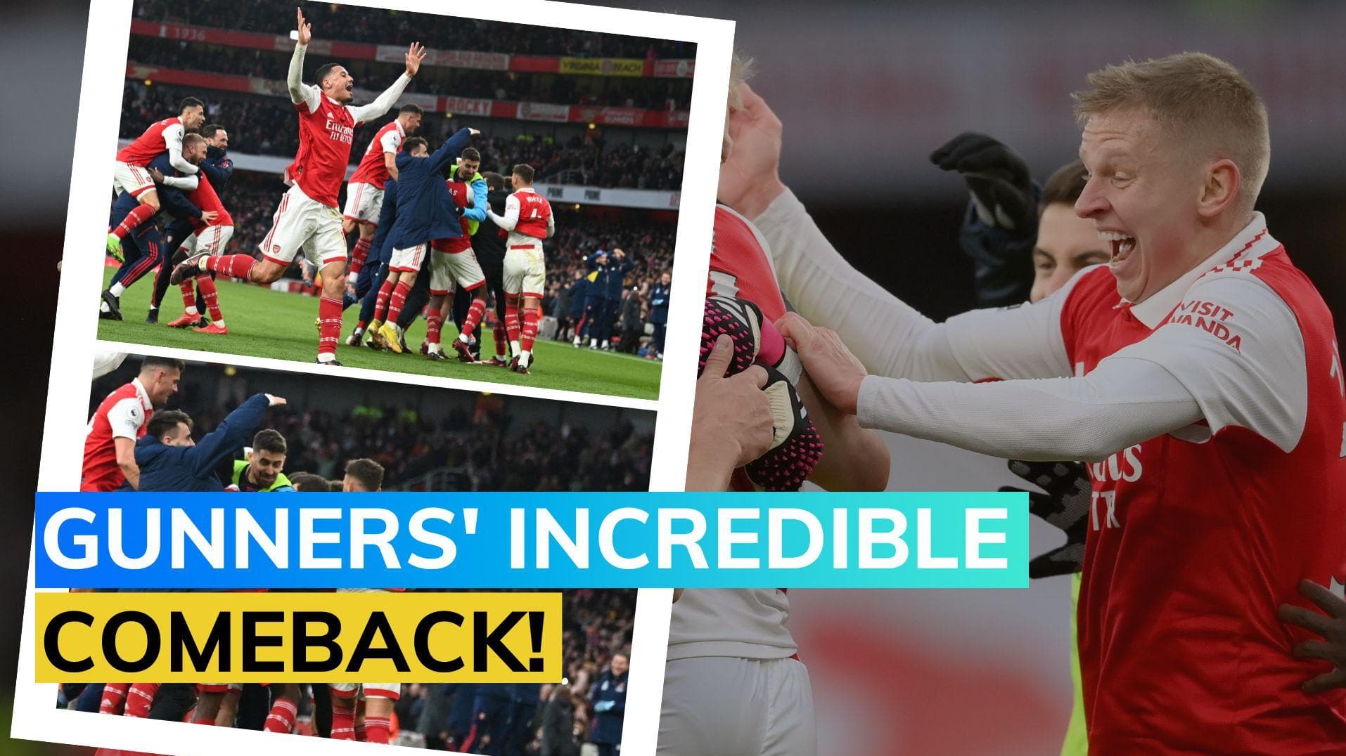 Premier League: Arsenal stage stunning comeback to beat Bournemouth 3-2