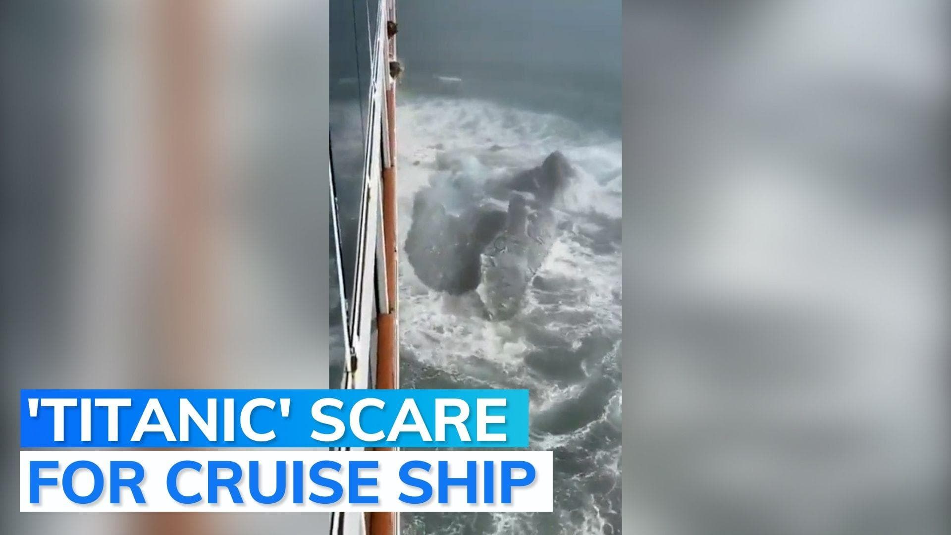 WATCH | Norwegian cruise ship hits an iceberg piece in Alaska